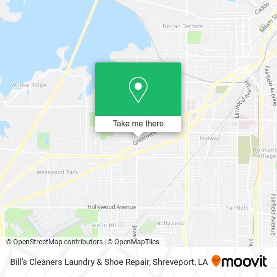 Bill's Cleaners Laundry & Shoe Repair map