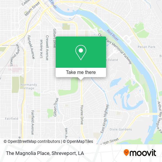 The Magnolia Place map