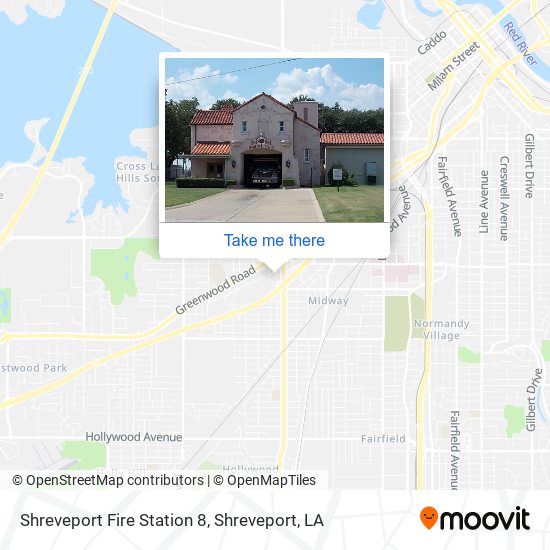 Shreveport Fire Station 8 map