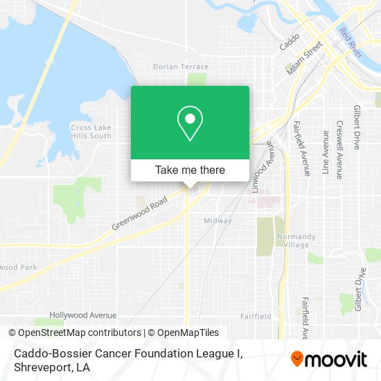 Mapa de Caddo-Bossier Cancer Foundation League I