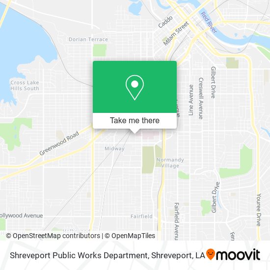 Shreveport Public Works Department map