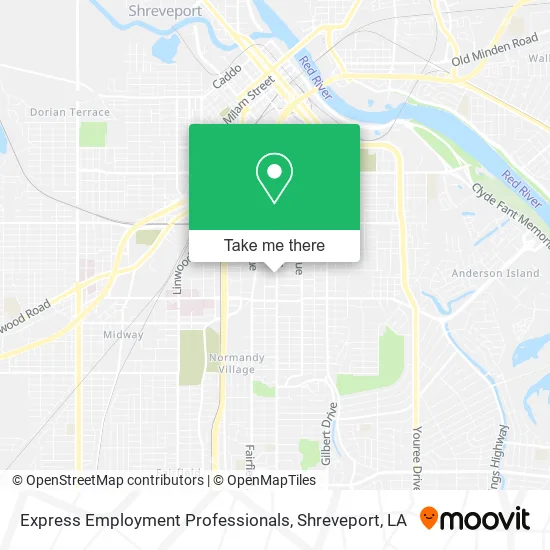 Express Employment Professionals map