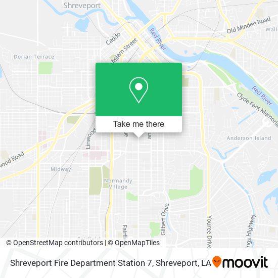 Shreveport Fire Department Station 7 map