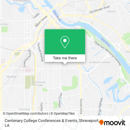 Centenary College Conferences & Events map