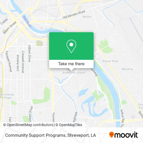 Community Support Programs map