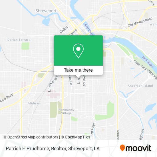 Parrish F. Prudhome, Realtor map