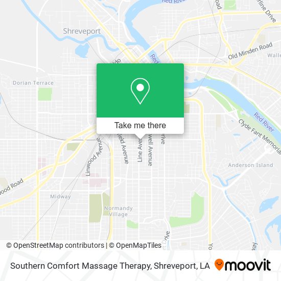 Southern Comfort Massage Therapy map