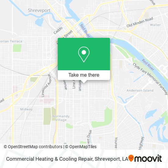 Commercial Heating & Cooling Repair map