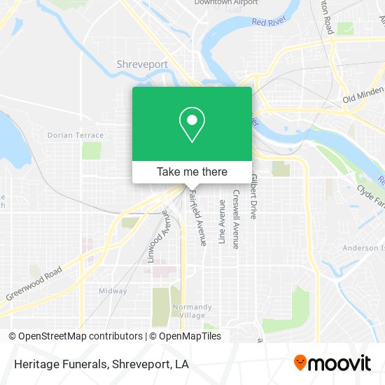 Heritage Funerals map