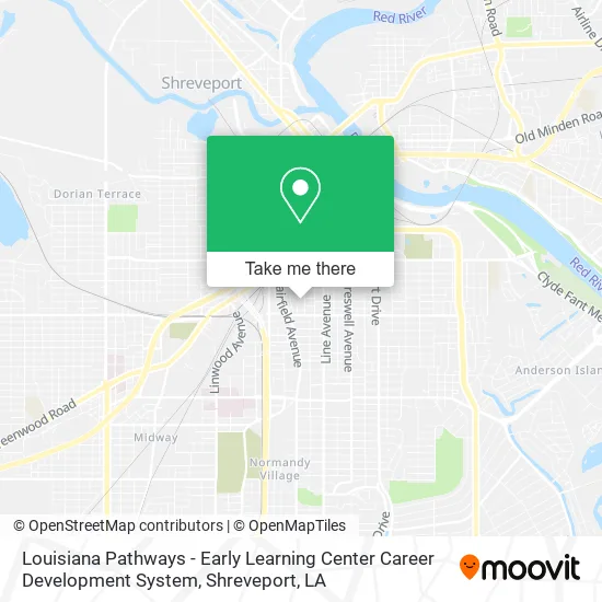 Louisiana Pathways - Early Learning Center Career Development System map