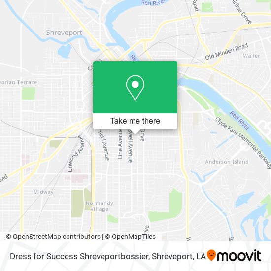 Mapa de Dress for Success Shreveportbossier