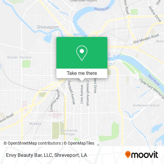 Mapa de Envy Beauty Bar, LLC