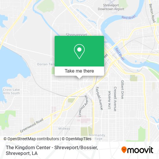 Mapa de The Kingdom Center - Shreveport / Bossier