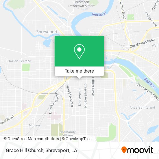 Grace Hill Church map