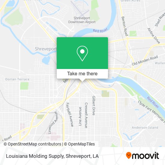 Louisiana Molding Supply map