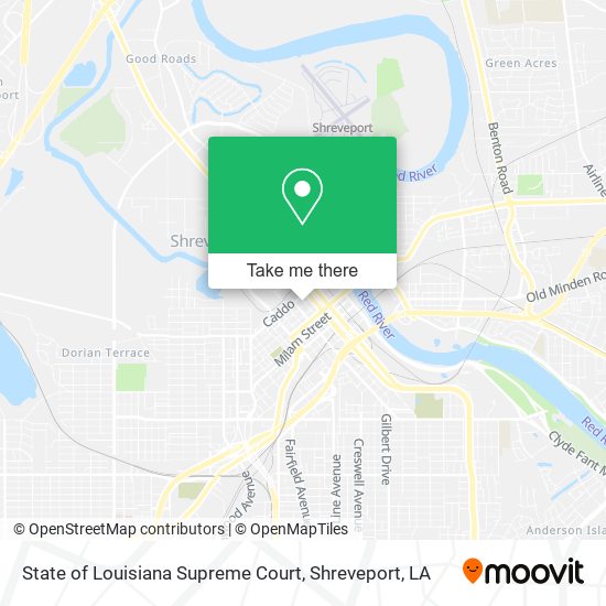 State of Louisiana Supreme Court map