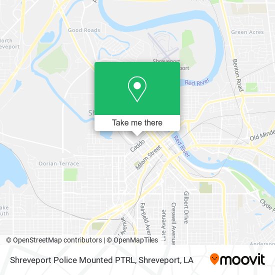 Shreveport Police Mounted PTRL map