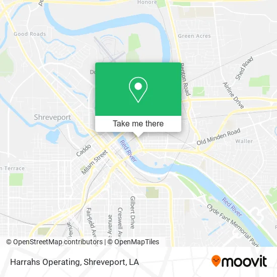 Harrahs Operating map