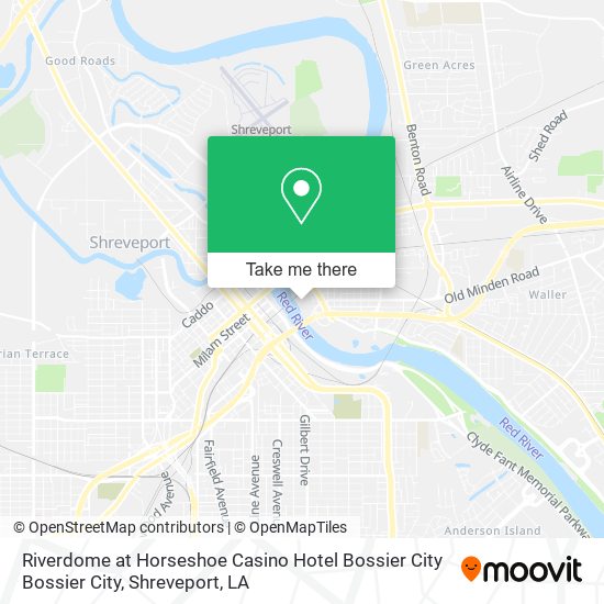 Riverdome at Horseshoe Casino Hotel Bossier City Bossier City map