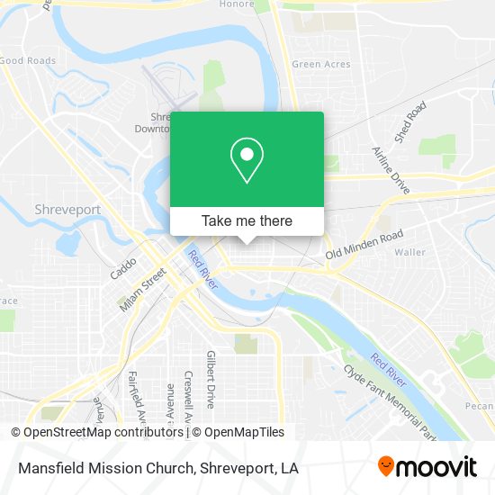 Mansfield Mission Church map