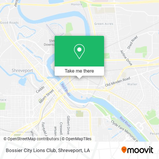 Bossier City Lions Club map