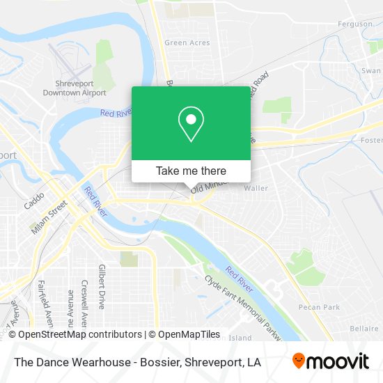 The Dance Wearhouse - Bossier map