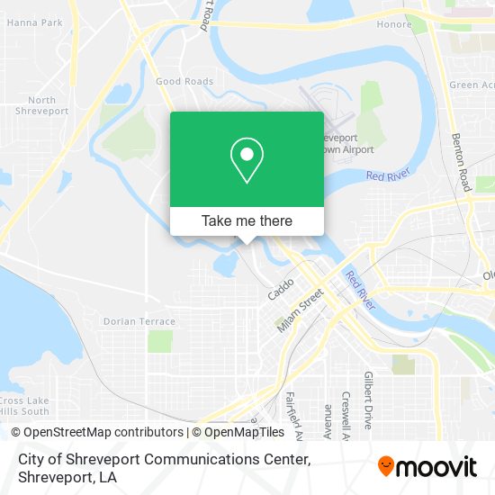 City of Shreveport Communications Center map