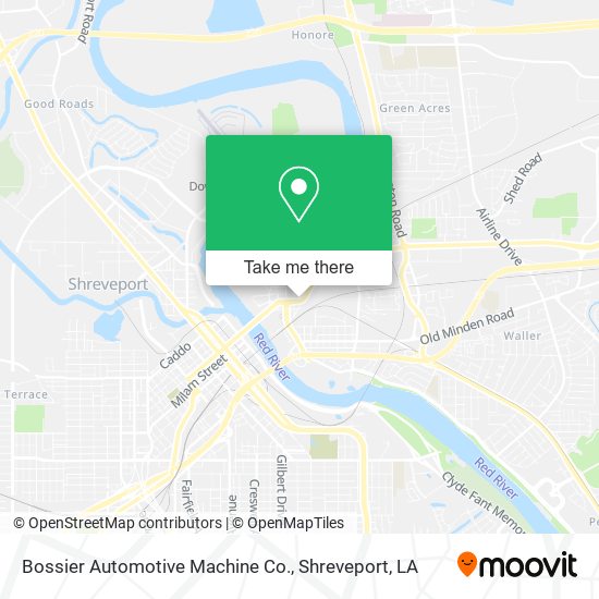 Bossier Automotive Machine Co. map