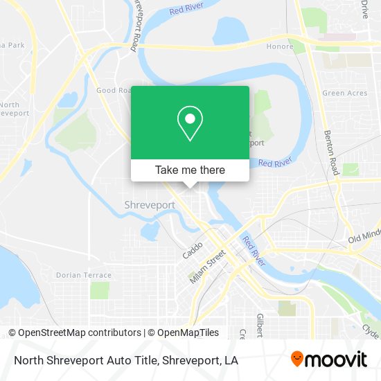 North Shreveport Auto Title map