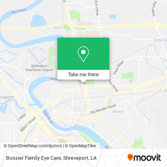 Bossier Family Eye Care map