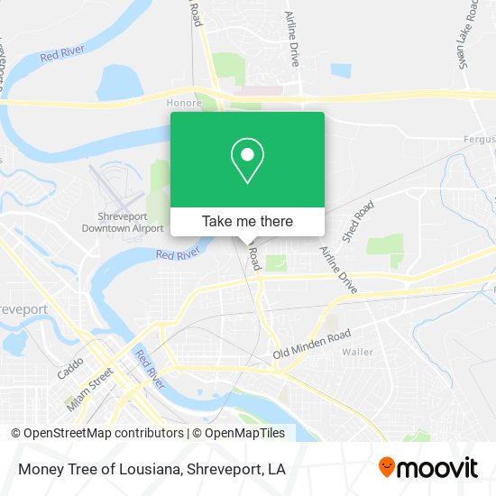 Mapa de Money Tree of Lousiana