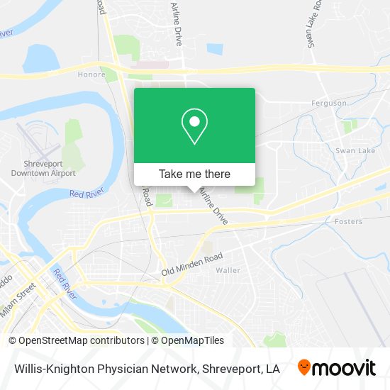 Mapa de Willis-Knighton Physician Network