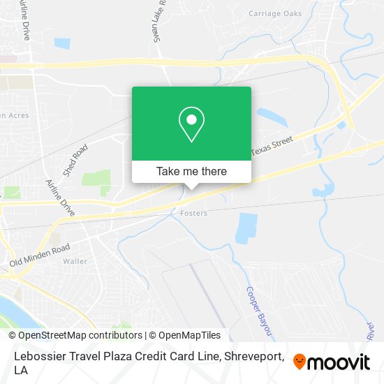 Mapa de Lebossier Travel Plaza Credit Card Line