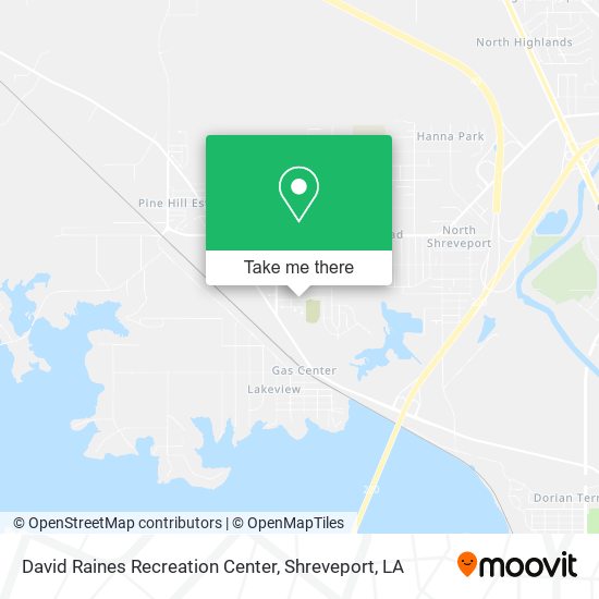 David Raines Recreation Center map