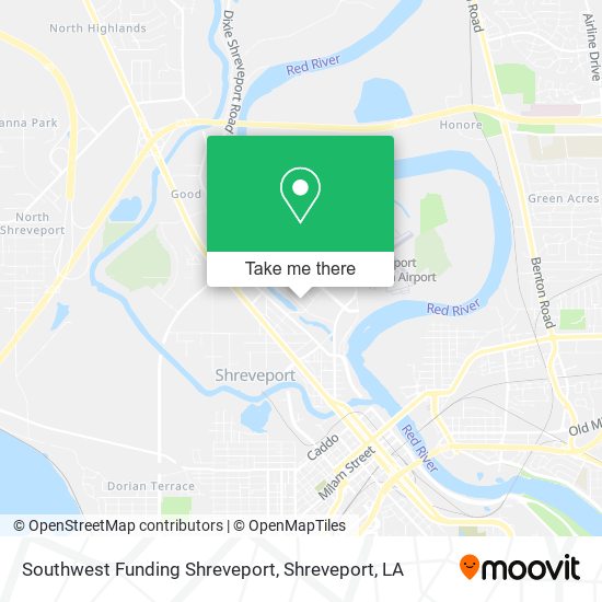 Southwest Funding Shreveport map