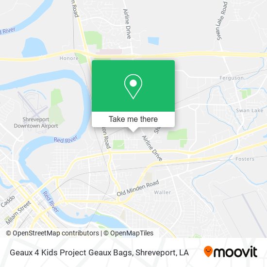 Mapa de Geaux 4 Kids Project Geaux Bags