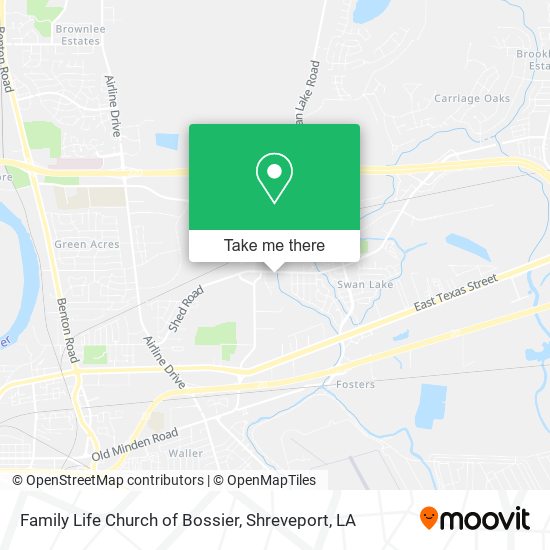 Family Life Church of Bossier map