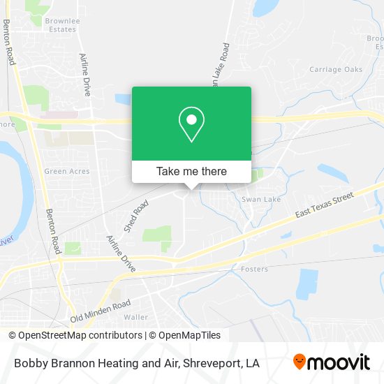 Bobby Brannon Heating and Air map