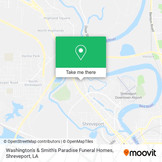 Mapa de Washington's & Smith's Paradise Funeral Homes
