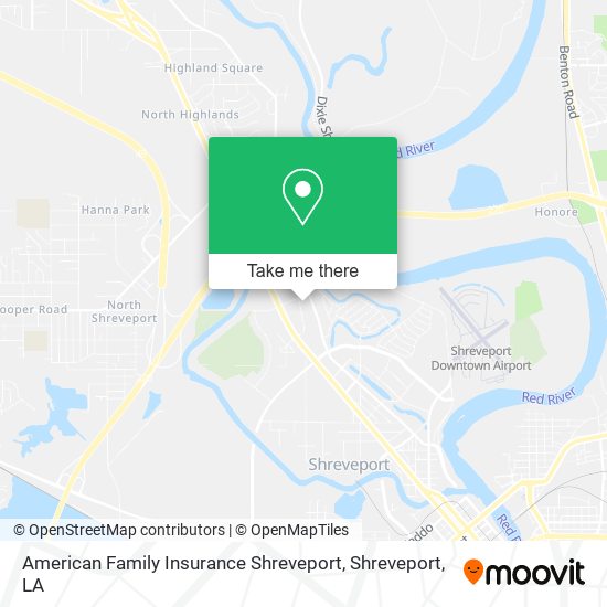 American Family Insurance Shreveport map