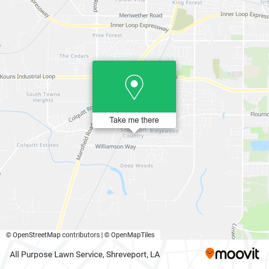 All Purpose Lawn Service map