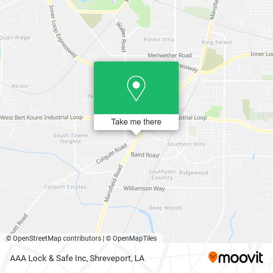 AAA Lock & Safe Inc map
