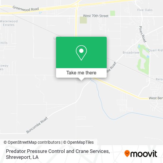 Predator Pressure Control and Crane Services map