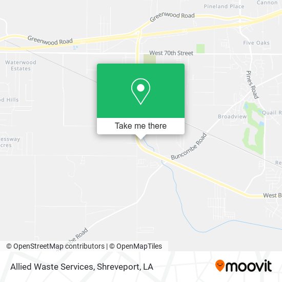 Allied Waste Services map
