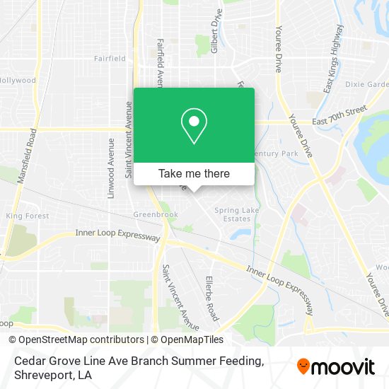 Cedar Grove Line Ave Branch Summer Feeding map
