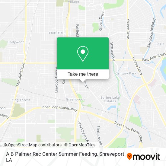 A B Palmer Rec Center Summer Feeding map