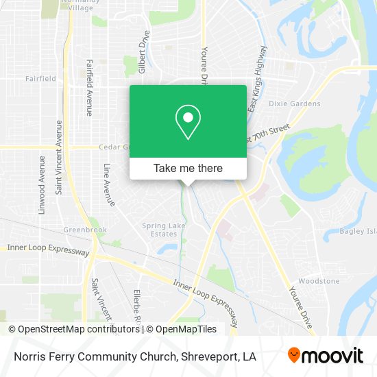 Norris Ferry Community Church map
