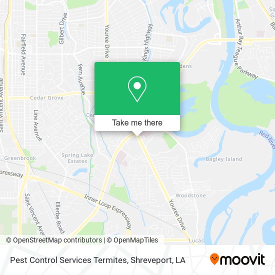 Mapa de Pest Control Services Termites