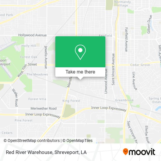 Red River Warehouse map