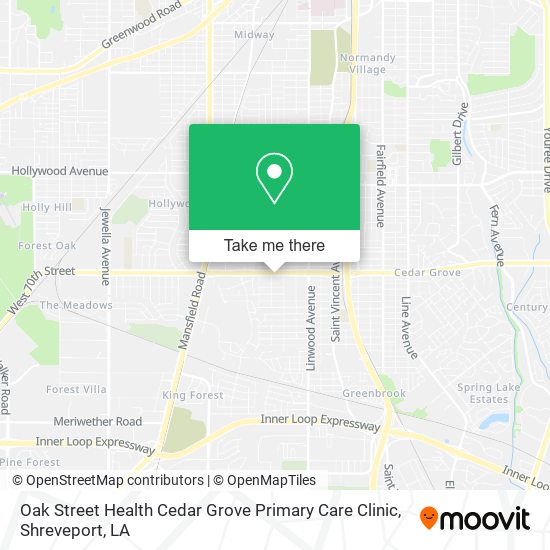 ¿Cómo llegar a Oak Street Health Cedar Grove Primary Care Clinic en